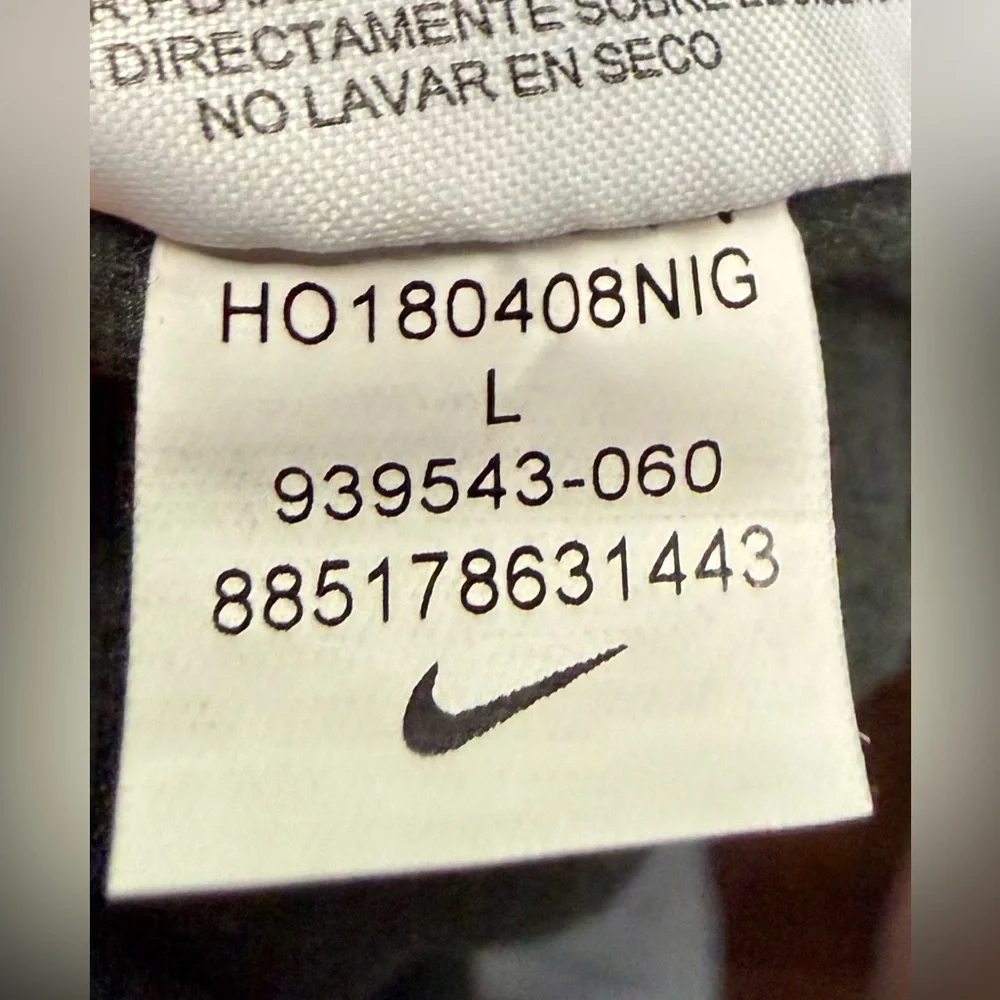 Nike Youth Large Dark Gray Black Jogger Pants Orange Swoosh Athletic - Picture 13 of 13